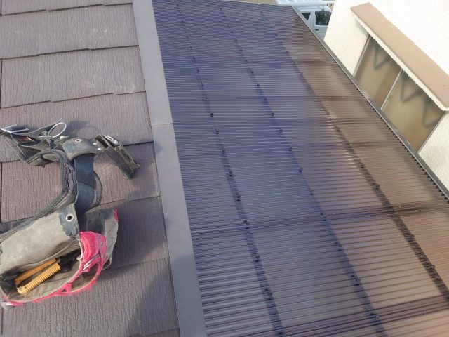 高砂市で交換された新しい波板屋根